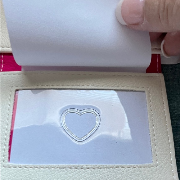 Betsey Johnson Hit Me Up White and Pink Bifold Wallet NWT - Picture 4 of 8